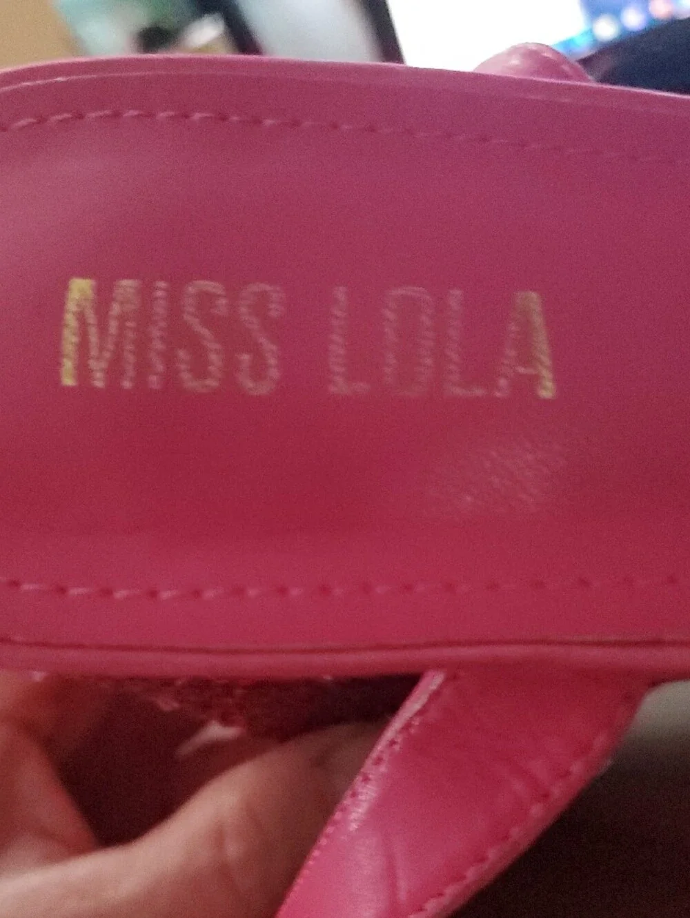 Miss Lola Asking For Drama Rhinestone-embellished Hot Pink Satin Block Heels